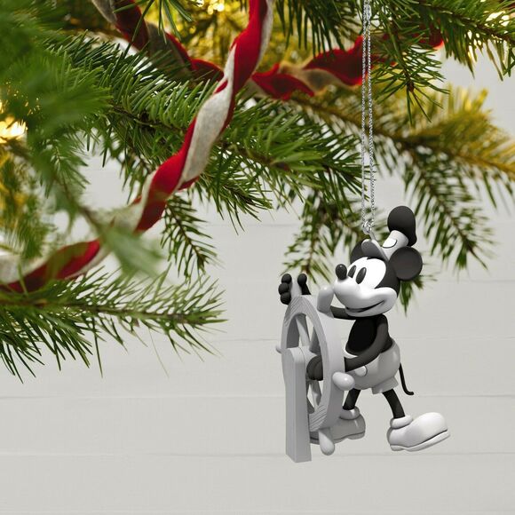 2021 Hallmark Keepsake Ornament Steamboat Willie Mickey's Movie Mouseterpieces - Picture 1 of 3